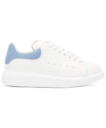 Alexander McQueen | Alexander Mcqueen - Raised Sole Low Top Leather Trainers - Womens - Blue White(スニーカー)