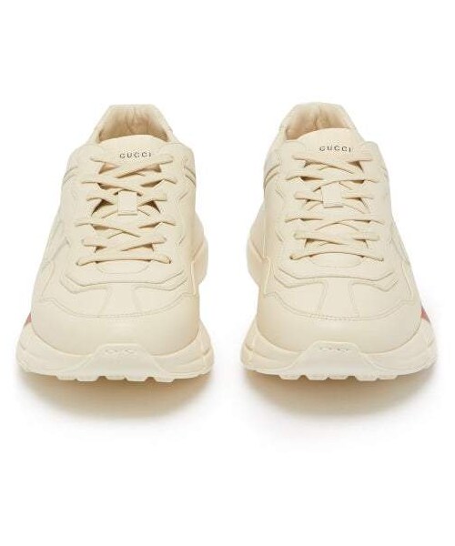 GUCCI（グッチ）の「Gucci - Rhyton Logo Print Leather Trainers - Womens - Cream Multi（スニーカー・レディース・White・34 Eu/it/34.5 Eu/it/35 Eu/it/35.5 Eu/it/36 Eu/it/36.5 Eu/it/37 Eu/it/37.5 Eu/it/38 Eu/it/38.5 Eu/it/39 Eu/it/39.5 Eu/it/40 Eu/it/40.5 Eu/it/41 Eu/it/41.5 Eu/it/42 Eu/it）」の3枚目の写真