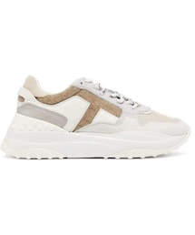 TOD’S | Tod's - Pebbled Leather And Felt Trainers - Womens - White Multi(スニーカー)