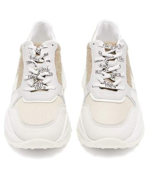 TOD’S（トッズ）の「Tod's - Pebbled Leather And Felt Trainers - Womens - White Multi（スニーカー・レディース・White・34 Eu/it/34.5 Eu/it/35 Eu/it/35.5 Eu/it/36 Eu/it/36.5 Eu/it/37 Eu/it/37.5 Eu/it/38 Eu/it/38.5 Eu/it/39 Eu/it/39.5 Eu/it/40 Eu/it/40.5 Eu/it/41 Eu/it/41.5 Eu/it/42 Eu/it）」の2枚目の写真