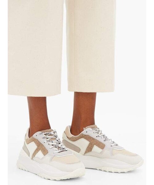 TOD’S（トッズ）の「Tod's - Pebbled Leather And Felt Trainers - Womens - White Multi（スニーカー・レディース・White・34 Eu/it/34.5 Eu/it/35 Eu/it/35.5 Eu/it/36 Eu/it/36.5 Eu/it/37 Eu/it/37.5 Eu/it/38 Eu/it/38.5 Eu/it/39 Eu/it/39.5 Eu/it/40 Eu/it/40.5 Eu/it/41 Eu/it/41.5 Eu/it/42 Eu/it）」の3枚目の写真