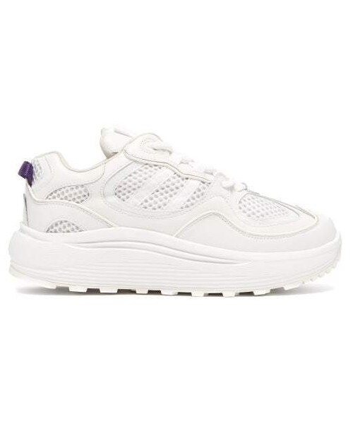 white womens leather trainers
