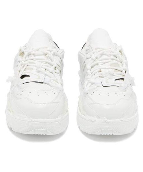 Maison Margiela（メゾンマルジェラ）の「Maison Margiela - Fusion Leather And Mesh Trainers - Womens - White（スニーカー・レディース・White・35 Eu/it/35.5 Eu/it/36 Eu/it/36.5 Eu/it/37 Eu/it/37.5 Eu/it/38 Eu/it/38.5 Eu/it/39 Eu/it/39.5 Eu/it/40 Eu/it/40.5 Eu/it/41 Eu/it）」の4枚目の写真