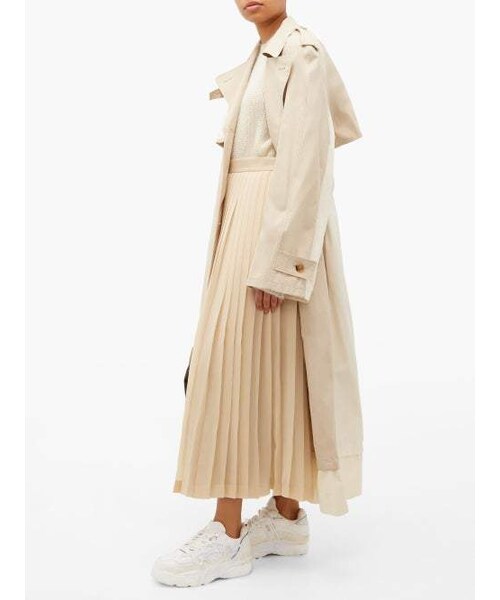 Maison Margiela（メゾンマルジェラ）の「Maison Margiela - Fusion Leather And Mesh Trainers - Womens - White（スニーカー・レディース・White・35 Eu/it/35.5 Eu/it/36 Eu/it/36.5 Eu/it/37 Eu/it/37.5 Eu/it/38 Eu/it/38.5 Eu/it/39 Eu/it/39.5 Eu/it/40 Eu/it/40.5 Eu/it/41 Eu/it）」の3枚目の写真