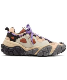 Acne Studios - Bolzter Suede And Mesh Trainers - Womens - Beige Multi