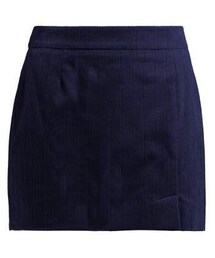 Bella Freud - Alexa Cotton Corduroy Mini Skirt - Womens - Navy