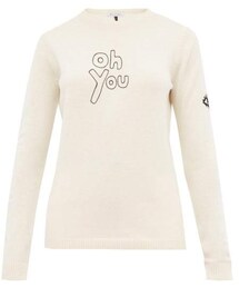 Bella Freud - Oh You Cashmere Sweater - Womens - White Multi