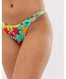 AMPHI | Sian Marie Amphi reversible bikini bottom in blue tropical (水着)