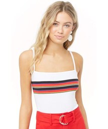 Forever 21 Ribbed Striped Cami