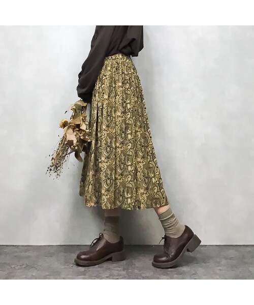 USED（ユーズド）の「Claude Lema exotic pattern skirt-456-7