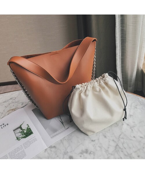 no brand（ノーブランド）の「レディーストートバッグ 柔らかい レザー