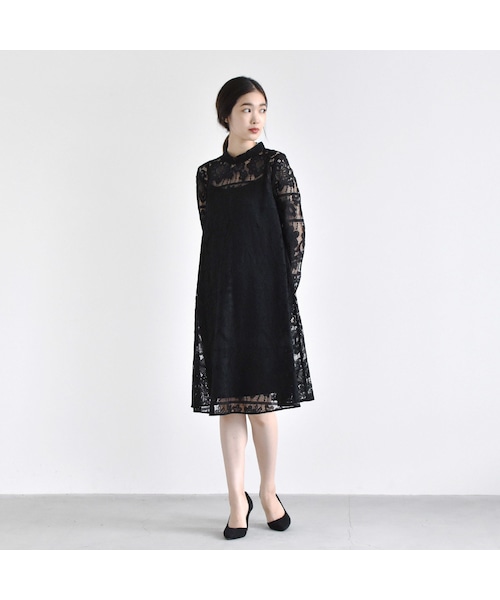 kaene（カエン）の「総レースAラインワンピース（ドレス）」 - WEAR