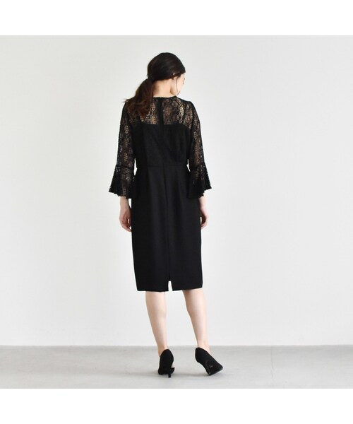 kaene(カエン)の「【OUTLET SALE】100478 / フレアースリーブレースコンビワンピース(ワンピース・レディース・その他)」の11枚目の写真