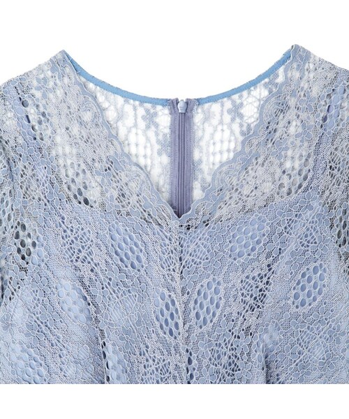 kaene(カエン)の「【OUTLET SALE】100478 / フレアースリーブレースコンビワンピース(ワンピース・レディース・その他)」の13枚目の写真