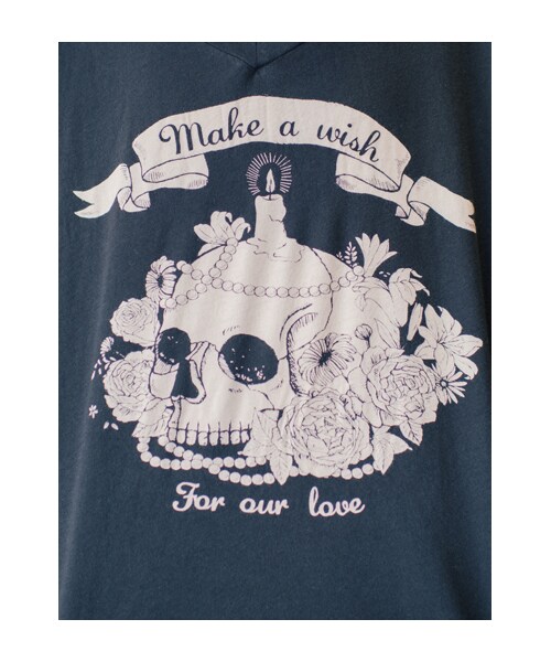 lazybone（レイジーボーン）の「Make a wish（トップス・レディース・黑色・F）」の6枚目の写真