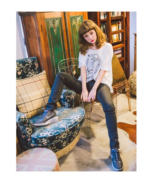 lazybone（レイジーボーン）の「Love never dies（トップス・レディース・白色・F）」の5枚目の写真