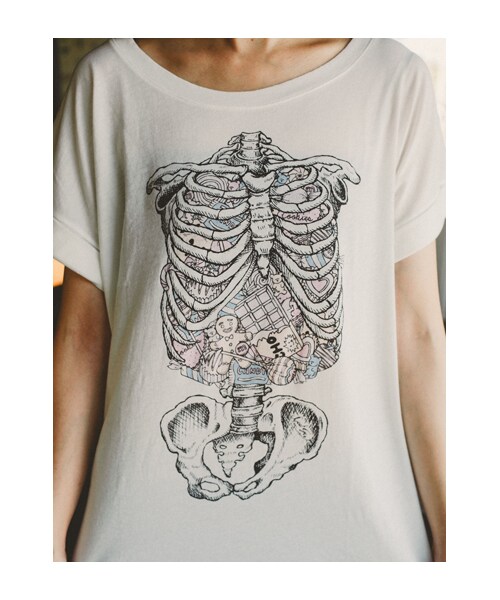 lazybone（レイジーボーン）の「Sweet Girl（トップス・レディース・白色・S/M）」の6枚目の写真