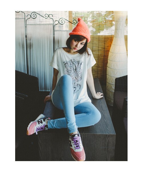 lazybone（レイジーボーン）の「Sweet Girl（トップス・レディース・白色・S/M）」の5枚目の写真