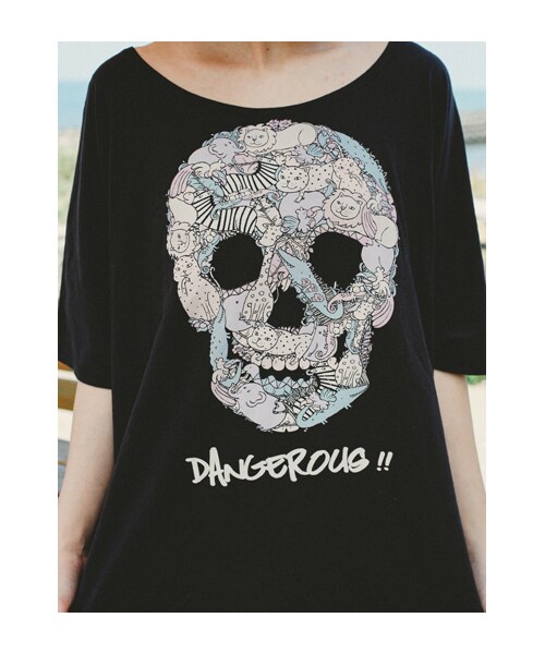 lazybone（レイジーボーン）の「Dangerous（トップス・レディース・黑色・F）」の6枚目の写真