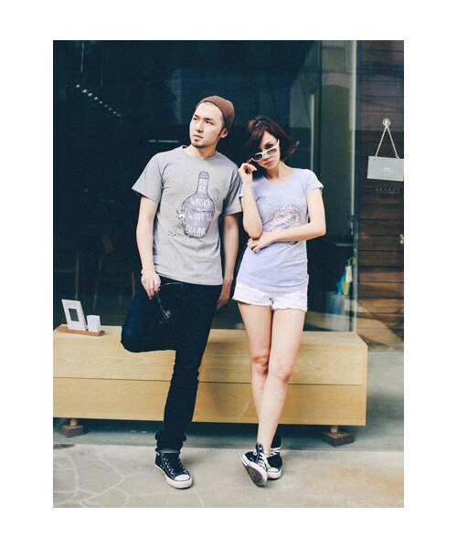 lazybone（レイジーボーン）の「Sweet tooth（トップス・レディース・藍紫色・S/M/L）」の3枚目の写真