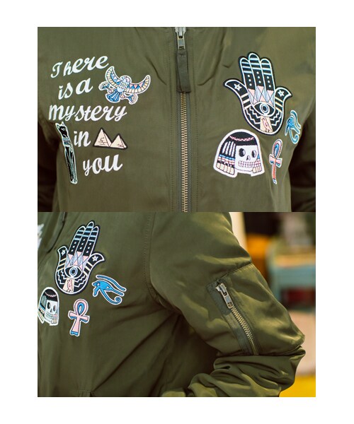 lazybone(レイジーボーン)の「Mystery in you(ジャケット/アウター・レディース・墨綠色・S/M)」の6枚目の写真