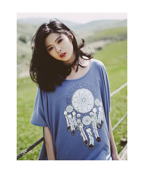 lazybone(レイジーボーン)の「Dream catcher(トップス・レディース・深灰色/深藍灰色・F)」の5枚目の写真