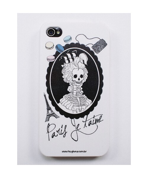 lazybone(レイジーボーン)の「Paris iPhone case(雑貨/ホビー・白色・4S/5)」の1枚目の写真