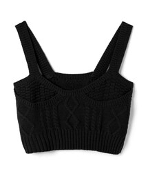 GRL | ケーブル編みニットキャミトップス(キャミソール)