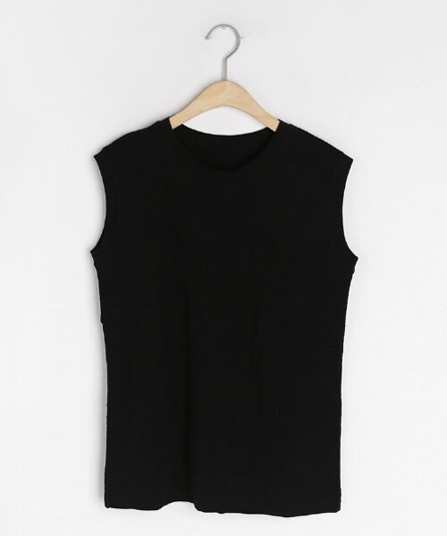 DHOLIC（ディーホリック）の「コットンスリーブレス（タンクトップ・レディース・ホワイト/ベージュ/ブラック/レッド・FREE）」の2枚目の写真