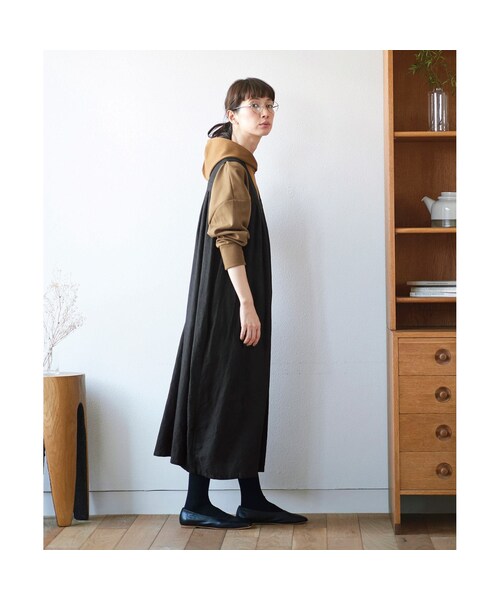 Sunny clouds（サニークラウズ）の「サニークラウズ ポンチなパーカー〈レディース〉キャメル（レディースファッション > トップス > パーカー・トレーナー・レディース・ブラウン・（身幅78/総丈67cm）/（身幅71/総丈65cm）/（身幅74/総丈65cm）/（身幅71/総丈68cm）/（身幅68/総丈65cm）/（身幅68/総丈62cm）/（身幅68/総丈68cm））」の6枚目の写真