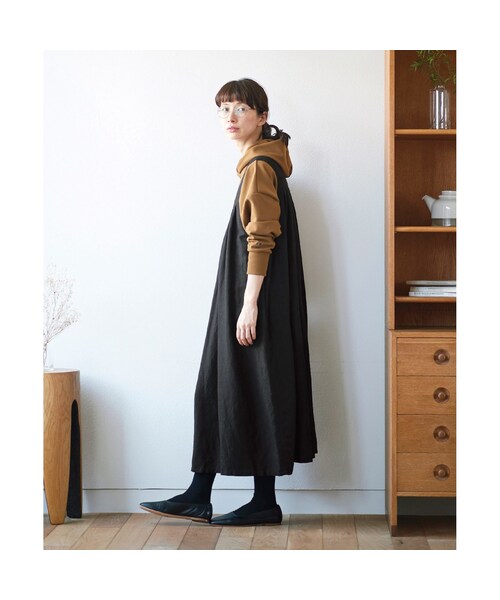 Sunny clouds（サニークラウズ）の「サニークラウズ ポンチなパーカー〈レディース〉キャメル（レディースファッション > トップス > パーカー・トレーナー・レディース・ブラウン・（身幅78/総丈67cm）/（身幅71/総丈65cm）/（身幅74/総丈65cm）/（身幅71/総丈68cm）/（身幅68/総丈65cm）/（身幅68/総丈62cm）/（身幅68/総丈68cm））」の7枚目の写真