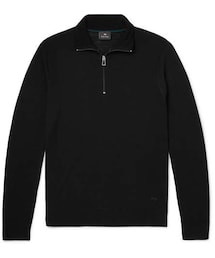 Paul Smith | PS Paul Smith Slim-Fit Piped Merino Wool Half-Zip Sweater(ニット/セーター)