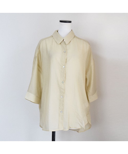 no brand（ノーブランド）の「バックスリットシアーシャツ（シャツ/ブラウス・レディース・その他）」の10枚目の写真