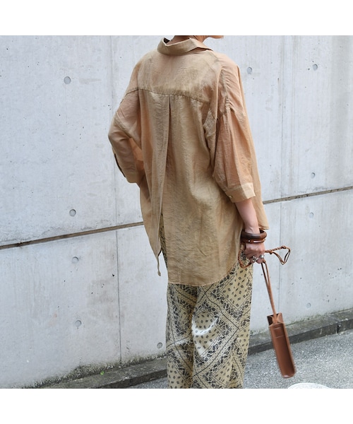 no brand（ノーブランド）の「バックスリットシアーシャツ（シャツ/ブラウス・レディース・その他）」の4枚目の写真