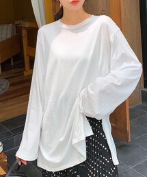 DHOLIC | サイドドロストTシャツ(Tシャツ/カットソー)