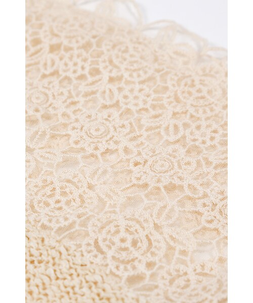 ORENDA（オレンダ）の「優雅混色下擺蕾絲針織衫（トップス・レディース・杏色/麻灰・F）」の3枚目の写真