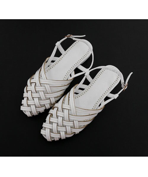 DHOLIC(ディーホリック)の「ウーブンサンダル(サンダル・レディース・ブラック/ホワイト/ブラウン/ベージュ・225/230/235/240/245/250)」の2枚目の写真