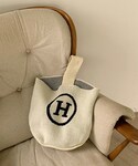 DHOLIC STYLE | [naning9] ワンハンドルHロゴニットバッグ(手袋)