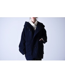 Edwina Horl | Edwina Horl ビッグフードコート navy(ポンチョ)