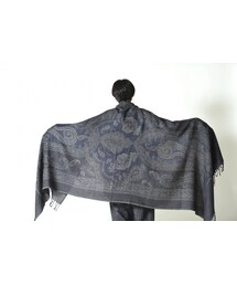YANTOR | YANTOR Paisley Jaquard Stole navy / purple(ストール/ショール)