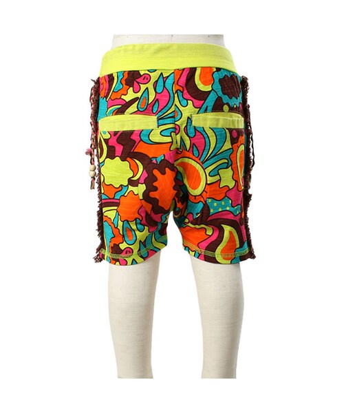 BACK ALLEY（バックアレイ）の「ハーフパンツ（アフロラヴァイタミン柄）（パンツ・キッズ・グレー/ライトグリーン・80cm/90cm/100cm/110cm/120cm）」の6枚目の写真