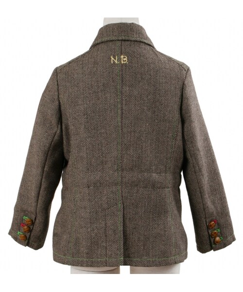 Natural Boo(ナチュラルブー)の「ツイードジャケット(トップス・キッズ・ブラウン/グレー・90cm/100cm/110cm/120cm/130cm)」の8枚目の写真