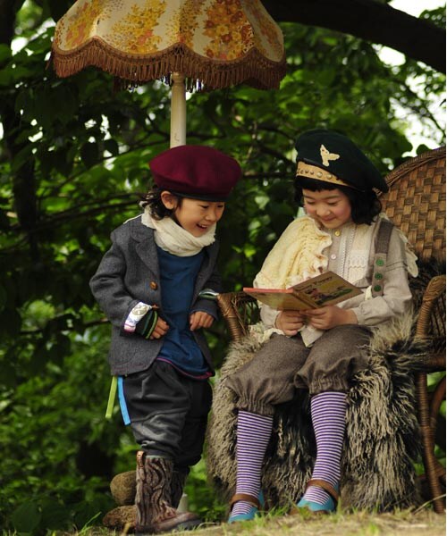 Natural Boo(ナチュラルブー)の「ツイードジャケット(トップス・キッズ・ブラウン/グレー・90cm/100cm/110cm/120cm/130cm)」の14枚目の写真