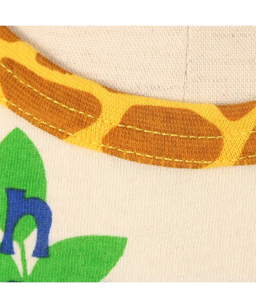 BACK ALLEY（バックアレイ）の「ショートスリーブTee（キリンの親子）（トップス・キッズ・グリーン/オフホワイト/ピンク・90cm/100cm/110cm/120cm/130cm）」の16枚目の写真