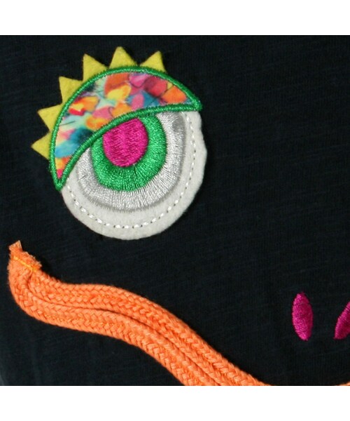 BACK ALLEY(バックアレイ)の「ショートスリーブTee(カメレオン)(トップス・キッズ・ブラック/ピンク/イエロー・80cm/90cm/100cm/110cm/120cm/130cm)」の11枚目の写真