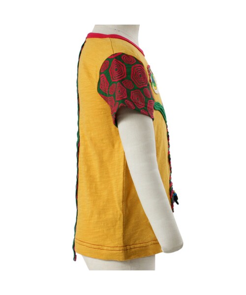 BACK ALLEY(バックアレイ)の「ショートスリーブTee(カメレオン)(トップス・キッズ・ブラック/ピンク/イエロー・80cm/90cm/100cm/110cm/120cm/130cm)」の5枚目の写真