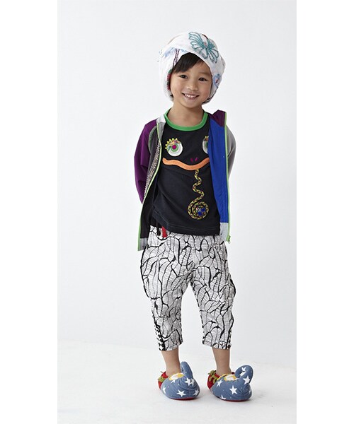 BACK ALLEY(バックアレイ)の「ショートスリーブTee(カメレオン)(トップス・キッズ・ブラック/ピンク/イエロー・80cm/90cm/100cm/110cm/120cm/130cm)」の16枚目の写真