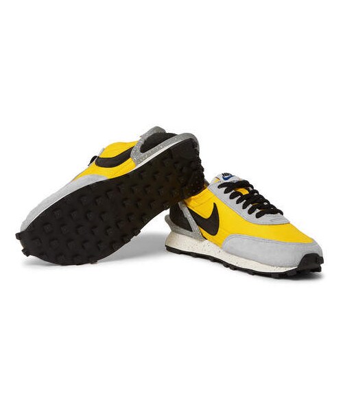 NIKE（ナイキ）の「Nike + Undercover Daybreak Leather-Trimmed Nylon And Suede Sneakers（スニーカー・メンズ・Yellow・Us13/Us11.5/Us12/Us10/Us11/Us10.5）」の2枚目の写真