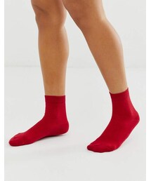 Asos Design ASOS DESIGN plain ribbed ankle socks