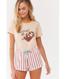 Forever 21 Hold Me Graphic Pajama Set